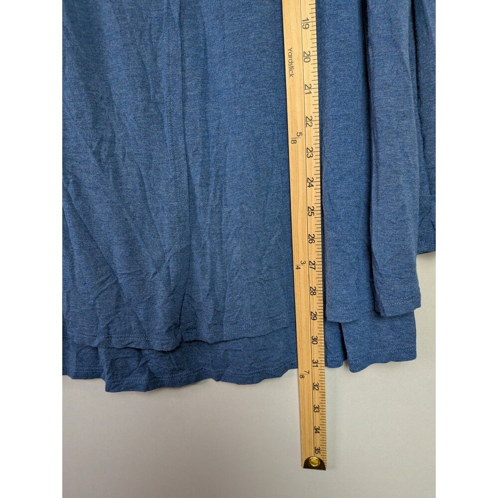 Soft Surroundings Shirt Womens L Wrap Around Asymmetrical Cut Cowl Neck Tunic - Picture 12 of 12